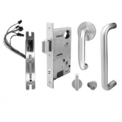 INOX PHIX31108ST PD97PT-ATL Mortise Lock with Surface Pull