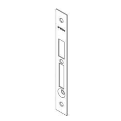 INOX PD-81-FP Faceplate Lockcase with Built in Edge Pull: Passage Inactive