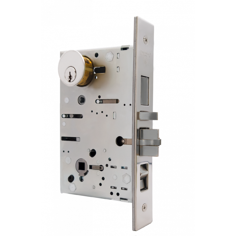 INOX MC7000 Mortise Locks with LA/SF Plates for Swing Door, Group B Lever Design