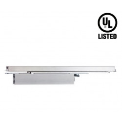 Modric 9133S Allgood Concealed Door Closer With Track, Satin Stainless Steel