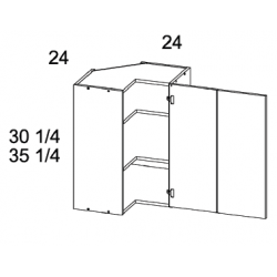 US Cabinets Depot WER24 Wall Easy Reach Corner Cabinets, Altaeuro