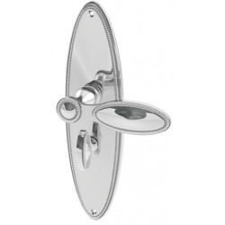 Von Morris 98171 Beaded Escutcheon Set With Beaded Lever, Entry Mortise