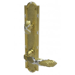 Von Morris 9142 Small Ribbon & Reed Escutcheon Sets With Small R&R Lever, Entry Mortise