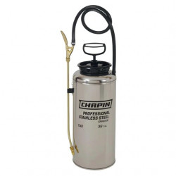 Chapin 1749 Industrial Stainless Steel 3 Gallon Tank Sprayer with Brass Adjustable Nozzle
