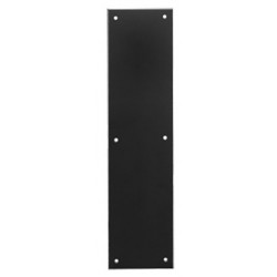 Rockwood 75A Laminate and Clear Plastic - Square Corners Push Plate-3" x 12" Plate