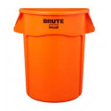 Rubbermaid Commercial Products 2119308 Brute Vented High Visibility Orange Container, 32 GAL