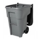 Rubbermaid Commercial Products FG9W1088GRAY Confidential Document Rollout Container, 65 GAL, Gray