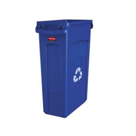 Rubbermaid Commercial Products FG354007 Slim Jim Vented Recycling, 23 GAL