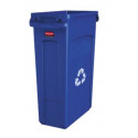 Rubbermaid Commercial Products FG354007 Slim Jim Vented Recycling Container, 23 GAL