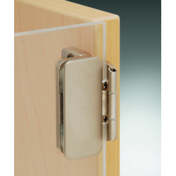 Hafele 344.89.740 Glass Door Hinge, Aximat, 230D Opening Angle, Glass to Wood, 3 mm Overlay