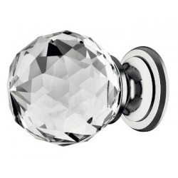 Hafele 139.60.422 Astral Knob Zinc Crystal Clear M4 30MM