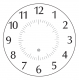 Peter Pepper 843P 14" Diameter Clock W/Acrylic Cover