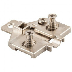 Hardware Resources 600 Series 3 Hole Zinc Die Cast Plate with Euro Screws