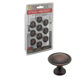 Hardware Resources 647-R Watervale Cabinet Mushroom Knob- Retail Packaged