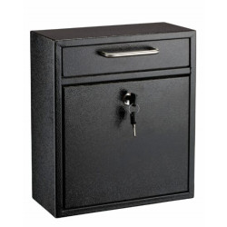 Adiroffice 631-05 Drop Box Wall Mounted Mail Box With Key And Combination Lock(Medium)
