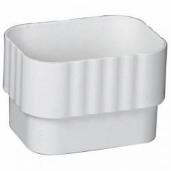 Amerimax M Downspout Connector, Traditional, Vinyl, 2 x 3-In.