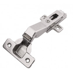 Hickory Hardware HH075225-14 Concealed Self-Closing Cabinet Hinge, Polished Nickel, Pair