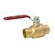 B&K LLC 119-4-34-34 Stop & Waste Ball Valve, Lead Free, Forged Brass, 3/4-In.