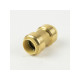 B&K LLC 6630-00 Push On Pipe Coupling With Stop, Copper