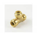 BK Products 6632-00 Push-On Pipe Tee, Copper x Copper x Copper