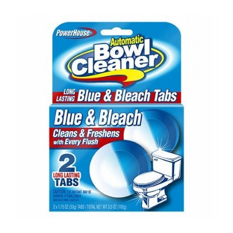 Delta Brands 92600-12 Toilet Bowl Tablets, Blue & Bleach - 2 Ct