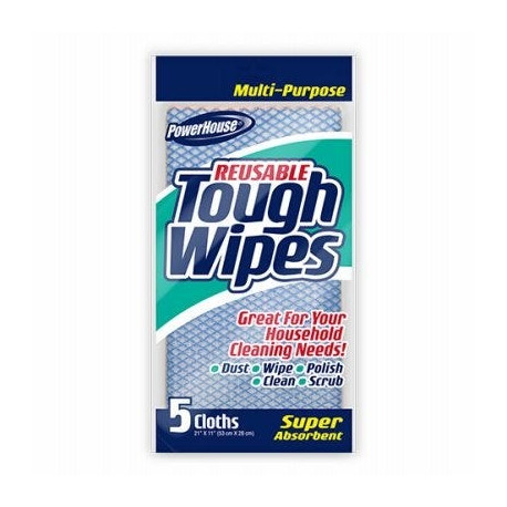 Delta Brands 11865-24 Household Tough Wipes, Reusable, 5 Pack