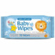 Delta Brands 11932-12 Spunlace Baby Wipes, Alcohol-Free, 72 Ct