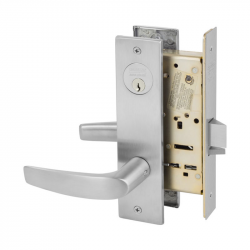 Sargent 8200 Series Mortise Lock w/ Studio Collection Wooster Square Lever And Escutcheon