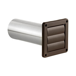 Lambro Industries 267 4 in Plastic Exhaust Wall Louvered Vent