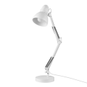 Globe Electric 52024 Matte White Architect Swing Arm Desk Lamp, 28" Height