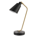 Globe Electric 52095 Belmont Matte Black Desk Lamp, 17" Height