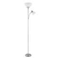 Globe Electric 67134 Delilah Silver Floor Lamp, 72" Height