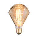 Globe Electric 84644 Vintage Edison Diamante E26 Base Light Bulb, 40W
