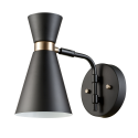 Globe Electric 65855 Belmont 1-Light Black and Gold Wall Sconce