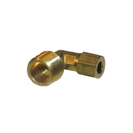 Larsen Supply Co 17-6913 Male Pipe Thread Brass Compression Elbow 1/4" x 3/8"