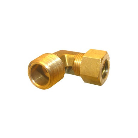 Larsen Supply Co 17-6949 Male Pipe Thread Brass Compression Elbow 1/2" x 1/2"