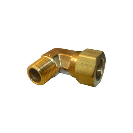 Larsen Supply Co 17-6955 Male Pipe Thread Brass Compression Elbow 5/8" x 1/2"