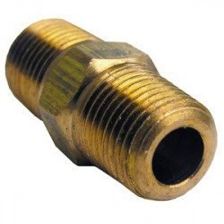 Larsen Supply Co 17-86 Male Pipe Thread Hex Nipple