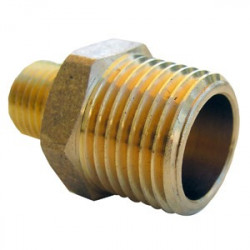 Larsen Supply Co 17-8745 MIP Male Pipe Thread Nipple 1/2" x 1/4"
