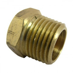 Larsen Supply Co 17-9169 Brass Hex Plug 1/2"