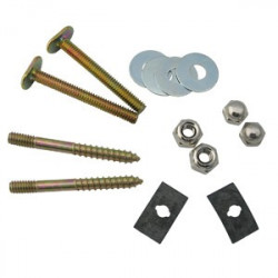 Larsen Supply Co 04-3653 Brass Plated Closet Screws/Bolts