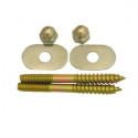 Larsen Supply Co 04-3611 Brass plated Closet Screws