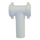 Larsen Supply Co 03-4291 PVC Slip Joint,Center Outlet Baffle Tee 1-1/2 in