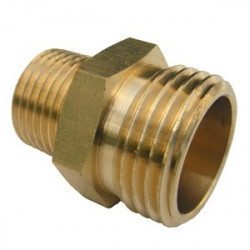 Larsen Supply Co 15-1711 3/4" Male Garden Hose Thread x 1/2" Male Pipe Thread Brass Adapter