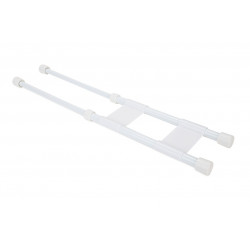Camco Mfg 44093 RV Cupboard Double Bar- 10-Inch to 17-Inch, White