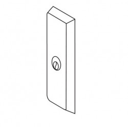 ACCENTRA (formerly Yale) 651F Heavy Escutcheon Trim (Nightlatch) For Mortise Exit Device, Less Cylinder