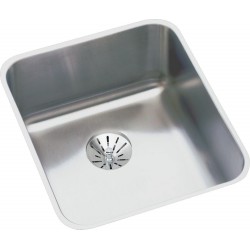 Elkay ELUH1316PD Gourmet (Lustertone) Stainless Steel Single Bowl Undermount Sink Kit