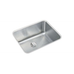 Elkay ELUH1814PD Gourmet (Lustertone) Stainless Steel Single Bowl Undermount Sink Kit