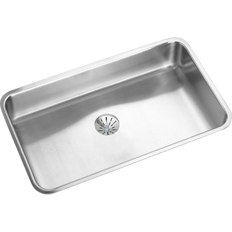 Elkay Eluh2816pd Gourmet Lustertone Stainless Steel Single Bowl